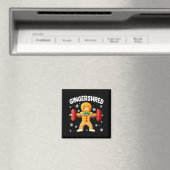 Christmas Gym Gingerbread Gingershred Xmas Workout Magnet (In Situ (Geschirrspüler))