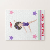 CHRISTMAS GYMNASTIK PUZZLE FÜR MÄDCHEN. (Horizontal)