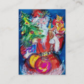 CHRISTMAS H LETTER / SANTA MIT CHRISTMAS TREM VISITENKARTE (Rückseite)