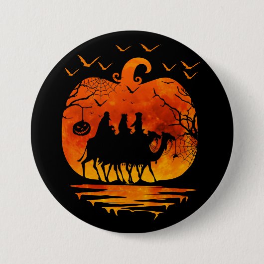 CHRISTMAS HALLOWEEN COSTUME PUMPKIN CHRISTMAS GIFT BUTTON (Vorderseite)