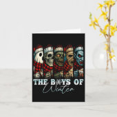 Christmas Halloween Creepmas Friends Horror Xmas C Karte (Gelbe Blume)