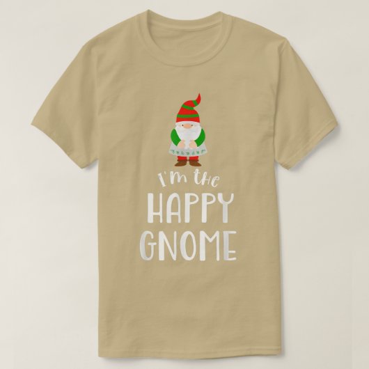 Christmas Happy Gnome Party T-Shirt (Design vorne)