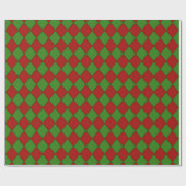 Christmas Harlequin Pattern Geschenkpapier (Flach)