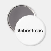 CHRISTMAS Hashtag Magnet (Vorderseite/Rückseite)