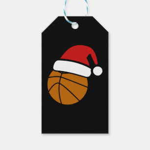 Christmas Hat Basketball Geschenkanhänger