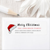Christmas Hat Elegant Simple Return Address (Insitu)