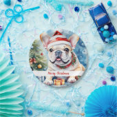 Christmas Hat festliche französische Bulldog-Telle Pappteller (Party)