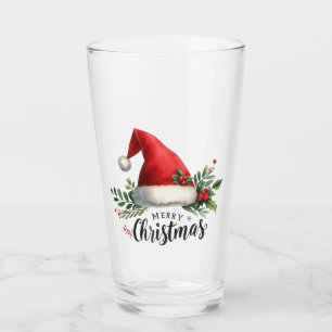Christmas Hat Glass Cup Glas