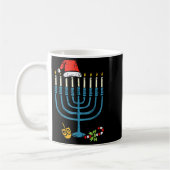 Christmas Hat Menorah Jew Hanukkah Chanukah Men Wo Kaffeetasse (Links)