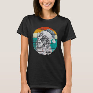 Christmas Hat Snow Leopard T-Shirt