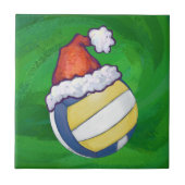 Christmas Hat Volleyball Fliese (Vorderseite)