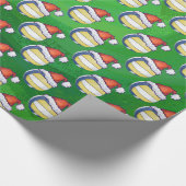 Christmas Hat Volleyball Geschenkpapier (Ecke)