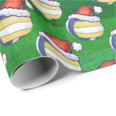 Christmas Hat Volleyball Geschenkpapier (Rolleneckpunkt)