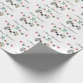 Christmas Havanese Geschenkpapier (Ecke)