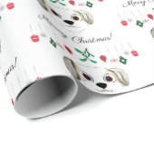 Christmas Havanese Geschenkpapier (Rolleneckpunkt)