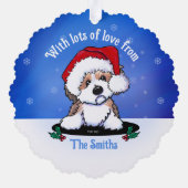 Christmas Havanese Ornament Karte (Rückseite)