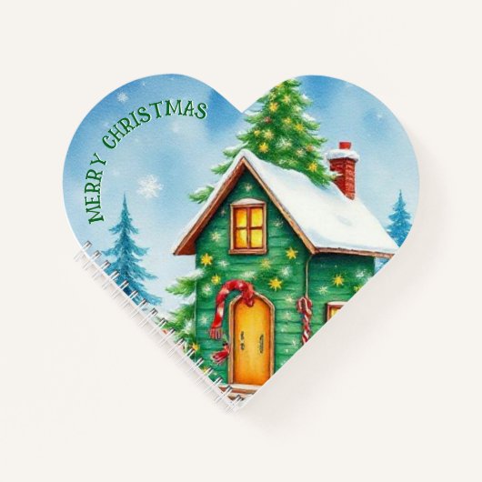 Christmas Hearts Notebook Notizblock (Vorderseite)