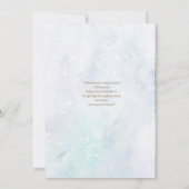 Christmas  heavy snow pine forest 2 card einladung (Rückseite)