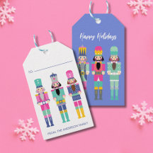 CHRISTMAS HELLE FARBEN NUTCRACKER GIFT STICKER