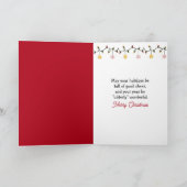 Christmas Hereford Cow and Calf Karte (Innenseite)