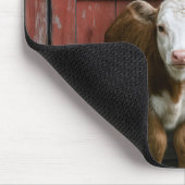 Christmas Hereford Cow and Calf Mousepad (Ecke)