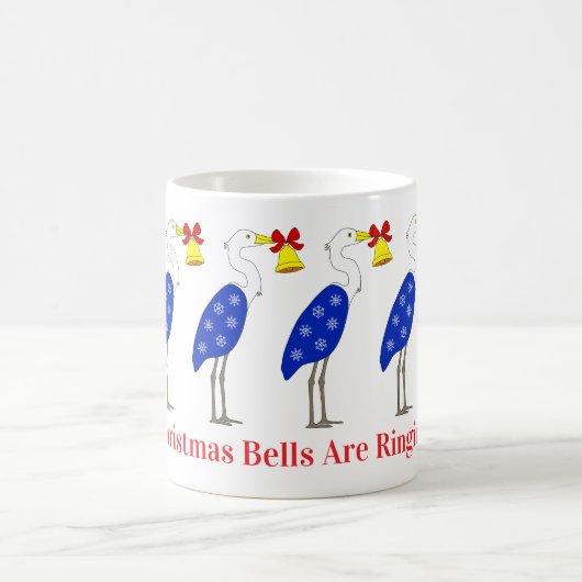 Christmas Herons Mug Kaffeetasse (Mittel)
