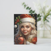 Christmas. Herzlichen Glückwunsch. Postkarte (Stehend Vorderseite)