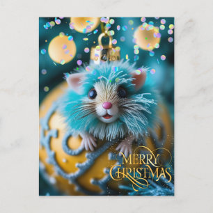 Christmas. Herzlichen Glückwunsch. Postkarte