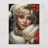 Christmas. Herzlichen Glückwunsch. Postkarte (Vorderseite)