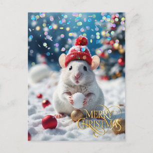 Christmas. Herzlichen Glückwunsch. Postkarte