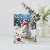 Christmas. Herzlichen Glückwunsch. Postkarte (Stehend Vorderseite)