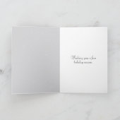 Christmas Highland Cow Licking Snowflakes Card Karte (Innenseite)