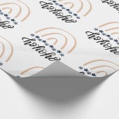 Christmas Ho Ho Ho Boho Rainbow Geschenk Geschenkpapier (Ecke)