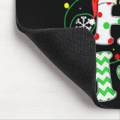 Christmas Ho Ho Ho Dog Paw Gift For Dog Lover Funn Mousepad (Ecke)