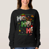 Christmas Ho Ho Ho Golden Retriever 351 Sweatshirt (Vorderseite)