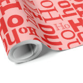 Christmas Ho ho ho ho Geschenkpapier (Rolleneckpunkt)