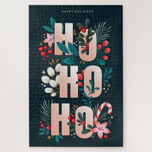 Christmas Ho Ho Ho Jigsaw Puzzle (Vertikal)