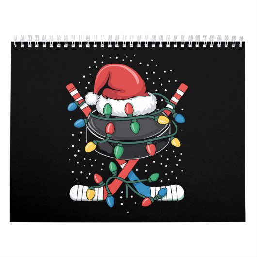 Christmas Hockey Xmas Santa Sports Hat Ball Kalender (Titelbild)