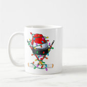 Christmas Hockey Xmas Santa Srts Hat Ball Kids B  Kaffeetasse (Links)