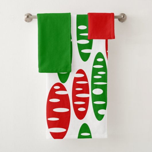 Christmas Holey Ovals Badetücher Set (Insitu)