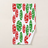 Christmas Holey Ovals Badhandtuch Set (Handtuch)
