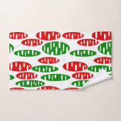 Christmas Holey Ovals Badhandtuch Set (Handtuch)