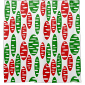 Christmas Holey Ovals Duschvorhang (Vorderseite)