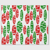 Christmas Holey Ovals Geschenkpapier (Flach)