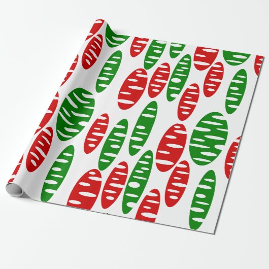 Christmas Holey Ovals Geschenkpapier (Ungerollt)