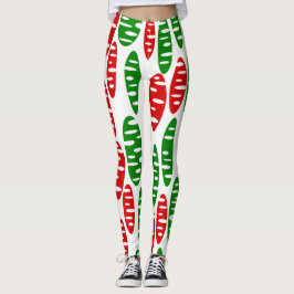 Christmas Holey Ovals Leggings