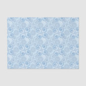 Christmas Holiday Blue Scrolls  Seidenpapier (Vorderseite)