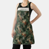 Christmas Holiday Botanical Personalized Schürze (InSitu)