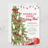 Christmas Holiday Bowling Party Einladung (Vorderseite)