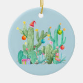 Christmas Holiday Cactus Southwest Desert Keramik Ornament (Vorne)